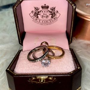Juicy couture stacking rings